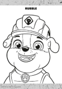 Buchcover und Innenansicht für das Buch: Rubble & Crew: Mein dicker Malblock