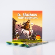 Buchcover und Innenansicht für das Buch: Maxi-Pixi-4er-Set 91: Neues von Dr. Brumm (4x1 Exemplar)