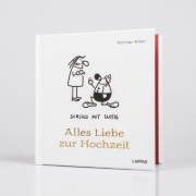 Buchcover und Innenansicht für das Buch: Schluss mit lustig: Alles Liebe zur Hochzeit