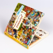 Buchcover und Innenansicht für das Buch: Hör mal (Soundbuch): Wimmelbuch: Einkaufen