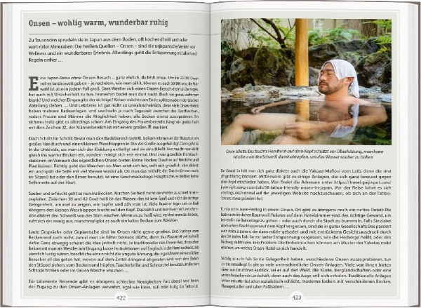 Buchcover und Innenansicht für das Buch: DUMONT Reise-Handbuch Reiseführer Japan