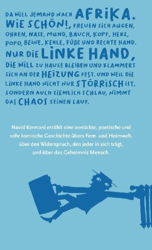 Buchcover und Innenansicht für das Buch: Zu Hause ist es am schönsten, sagte die linke Hand und hielt sich an der Heizung fest