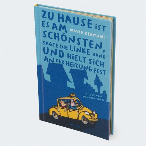 Buchcover und Innenansicht für das Buch: Zu Hause ist es am schönsten, sagte die linke Hand und hielt sich an der Heizung fest