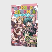 Buchcover und Innenansicht für das Buch: Boku no Hero Academia: Team Up Mission