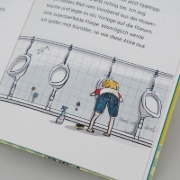 Buchcover und Innenansicht für das Buch: Mattis und die Sache mit den Schulklos