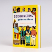 Buchcover und Innenansicht für das Buch: Diskriminierung geht uns alle an