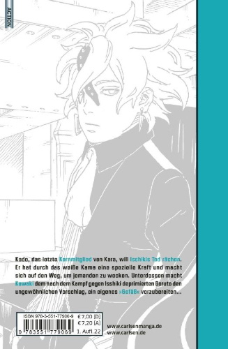 Buchcover und Innenansicht für das Buch: Boruto: Naruto next Generations