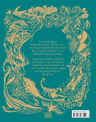 Buchcover und Innenansicht für das Buch: Wundervolle Welt der Tiere