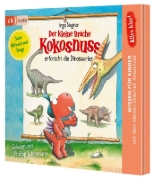 Buchcover und Innenansicht für das Buch: Alles klar! Der kleine Drache Kokosnuss erforscht... Die Dinosaurier