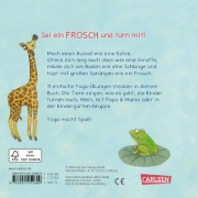 Buchcover und Innenansicht für das Buch: Turnen wie die Tiere - Yoga für Kinder