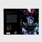 Buchcover und Innenansicht für das Buch: Nemesis 2: Vom Sturm geküsst