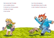 Buchcover und Innenansicht für das Buch: Minecraft Silben-Geschichte: Abenteuer - bis die Schule wackelt!