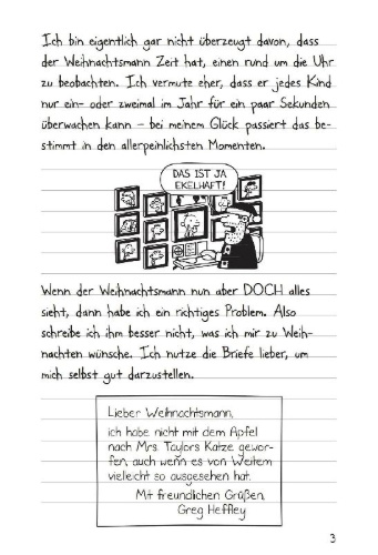 Buchcover und Innenansicht für das Buch: Diary of a wimpy kid - Cabin fever