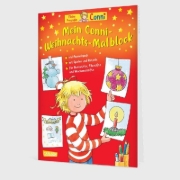 Buchcover und Innenansicht für das Buch: Mein Conni Weihnachts-Malblock
