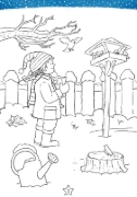 Buchcover und Innenansicht für das Buch: Mein Conni Weihnachts-Malblock