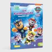 Buchcover und Innenansicht für das Buch: PAW Patrol Erstlesebuch: Aqua Pups: Die Fellfreunde tauchen ab!