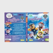 Buchcover und Innenansicht für das Buch: PAW Patrol Erstlesebuch: Aqua Pups: Die Fellfreunde tauchen ab!