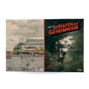 Buchcover und Innenansicht für das Buch: Der Hafen der Geheimnisse 2: Die Stille des Meeres