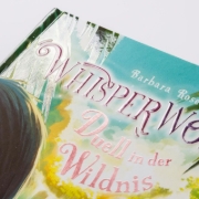 Buchcover und Innenansicht für das Buch: Whisperworld 7: Duell in der Wildnis
