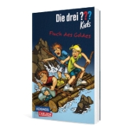Buchcover und Innenansicht für das Buch: Die drei ??? Kids 11: Fluch des Goldes
