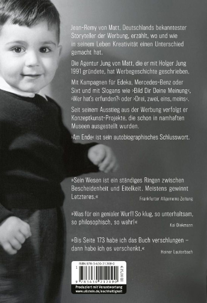 Buchcover und Innenansicht für das Buch: Am Ende