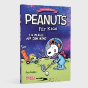 Buchcover und Innenansicht für das Buch: Peanuts für Kids - Neue Abenteuer 1: Ein Beagle auf dem Mond