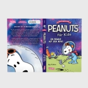 Buchcover und Innenansicht für das Buch: Peanuts für Kids - Neue Abenteuer 1: Ein Beagle auf dem Mond
