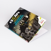 Buchcover und Innenansicht für das Buch: Escape Challenge: Gefangen im Gruselschloss