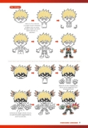 Buchcover und Innenansicht für das Buch: BALL-PEN DE KAKERU! BOKU NO HERO ACADEMIA KANTAN ILLUST GUIDE
