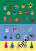 Buchcover und Innenansicht für das Buch: Meine glitzernde Stickerwelt: Bald ist Weihnachten