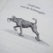 Buchcover und Innenansicht für das Buch: Den Tredje Grottans hemlighet & De Tre Grottornas Berg