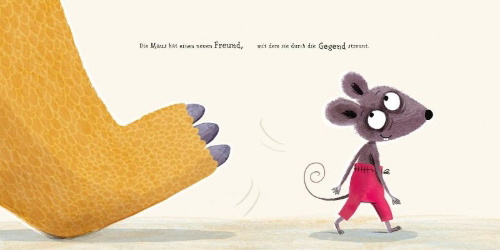 Buchcover und Innenansicht für das Buch: Die Maus hat einen neuen Freund