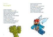 Buchcover und Innenansicht für das Buch: Lesenlernen mit Spaß - Minecraft 4: Ungeheuer - bis zum Untergang!