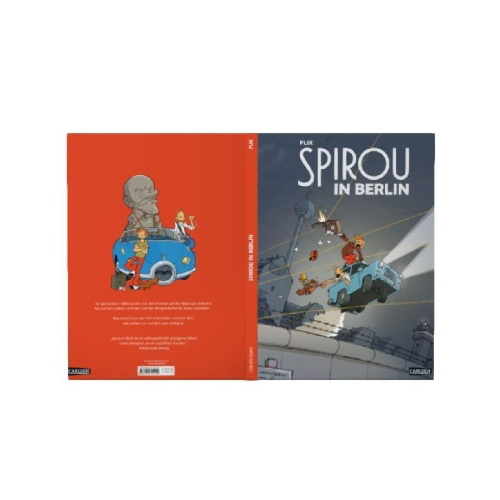Buchcover und Innenansicht für das Buch: Spirou und Fantasio Spezial: Spirou in Berlin