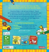 Buchcover und Innenansicht für das Buch: Ausmalbilder für Kita-Kinder: Das dicke Kindergarten-Malbuch: Fahrzeuge