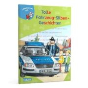 Buchcover und Innenansicht für das Buch: LESEMAUS zum Lesenlernen Sammelbände: Tolle Fahrzeug-Silben-Geschichten