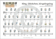 Buchcover und Innenansicht für das Buch: Einfacher!-Geht-Nicht: 24 Weihnachtslieder für Klavier und Keyboard mit CD