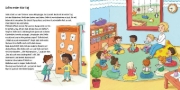 Buchcover und Innenansicht für das Buch: Mein erstes Geschichten-Bilder-Buch: Im Kindergarten