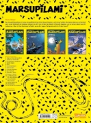 Buchcover und Innenansicht für das Buch: Marsupilami 4 - Le pollen du Monte Urticando
