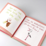 Buchcover und Innenansicht für das Buch: Bei einer Geburt muss unbedingt immer eine Mama mit dabei sein