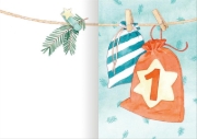 Buchcover und Innenansicht für das Buch: 24 Adventsgeschichten aus dem Glockenhof