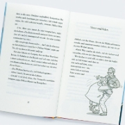 Buchcover und Innenansicht für das Buch: Ella ja kaverit hevosen selässä (Band 20)