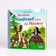 Buchcover und Innenansicht für das Buch: Der kleine Maulwurf rettet das Häschen