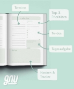Buchcover und Innenansicht für das Buch: Gnu - Limitless Kalender