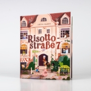 Buchcover und Innenansicht für das Buch: Risottostraße 7