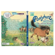 Buchcover und Innenansicht für das Buch: Ponyherz und Herr Franz: Die geklaute Wurst