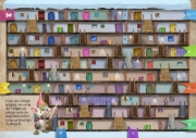 Buchcover und Innenansicht für das Buch: Das kleine Böse Rätselbuch - 24 fiese Weihnachtslabyrinthe (Das kleine Böse Buch)