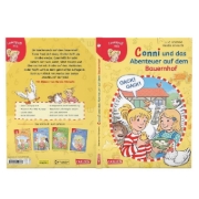 Buchcover und Innenansicht für das Buch: Lesen lernen mit Conni: Conni und das Abenteuer auf dem Bauernhof