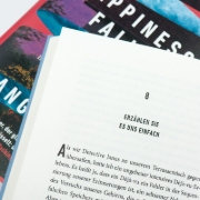 Buchcover und Innenansicht für das Buch: Happiness Falls
