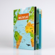 Buchcover und Innenansicht für das Buch: Mein großer Weltatlas